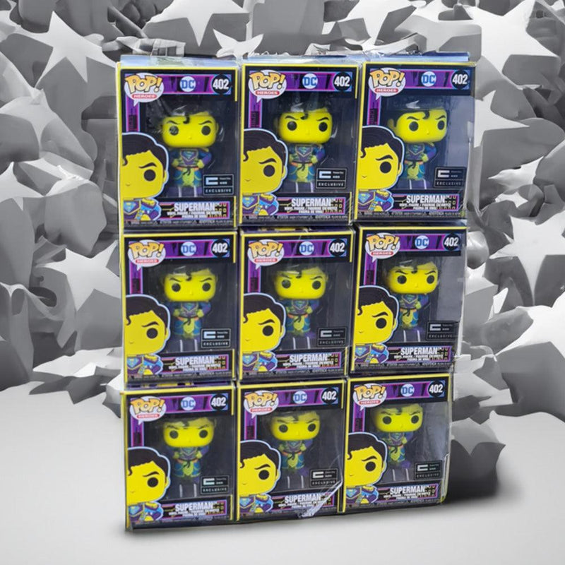 Embrace the Future with the Limited Edition Blacklight Superman Funko Pop! - PPJoe Pop Protectors