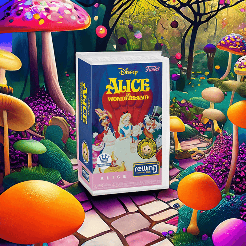 Venture into the Enchanting World of Alice with Funko's Unique VHS-Inspired Rewind Figure - PPJoe Pop Protectors