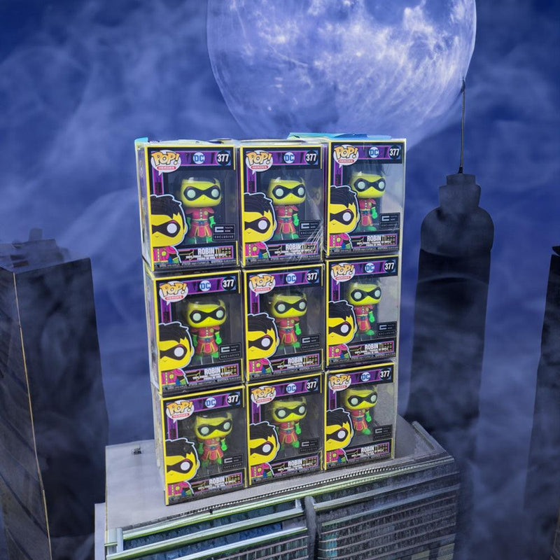 Step into the Blacklight: The Exclusive Funko POP Heroes: Imperial Palace - Robin [Future City - Limited Edition] - PPJoe Pop Protectors