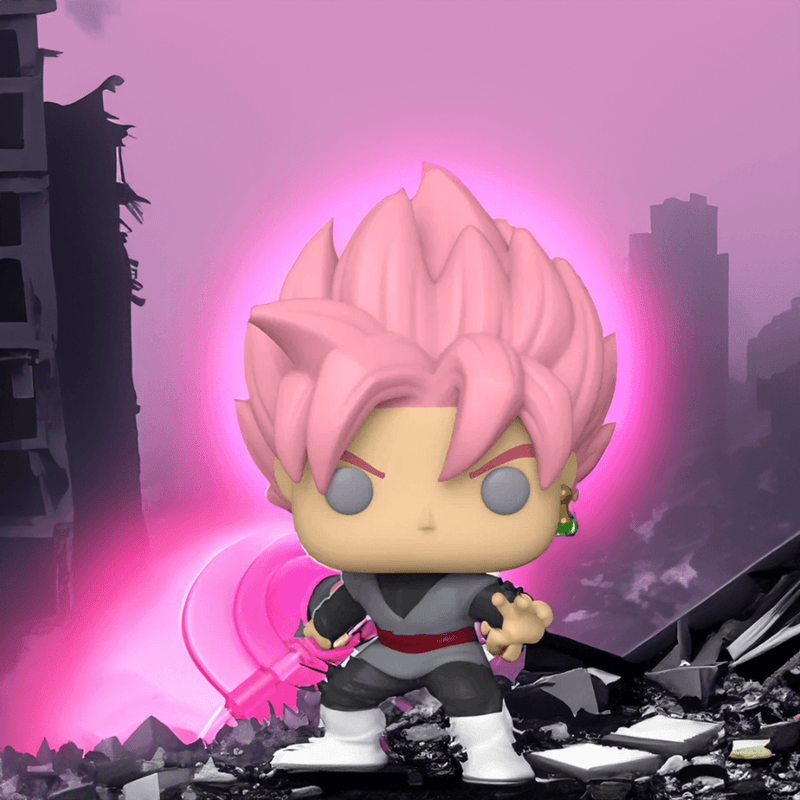 A Radiant Force: Unveiling the 2023 NEW Super Saiyan Rosé Goku Black GITD Funko Pop! HT Exclusive - PPJoe Pop Protectors