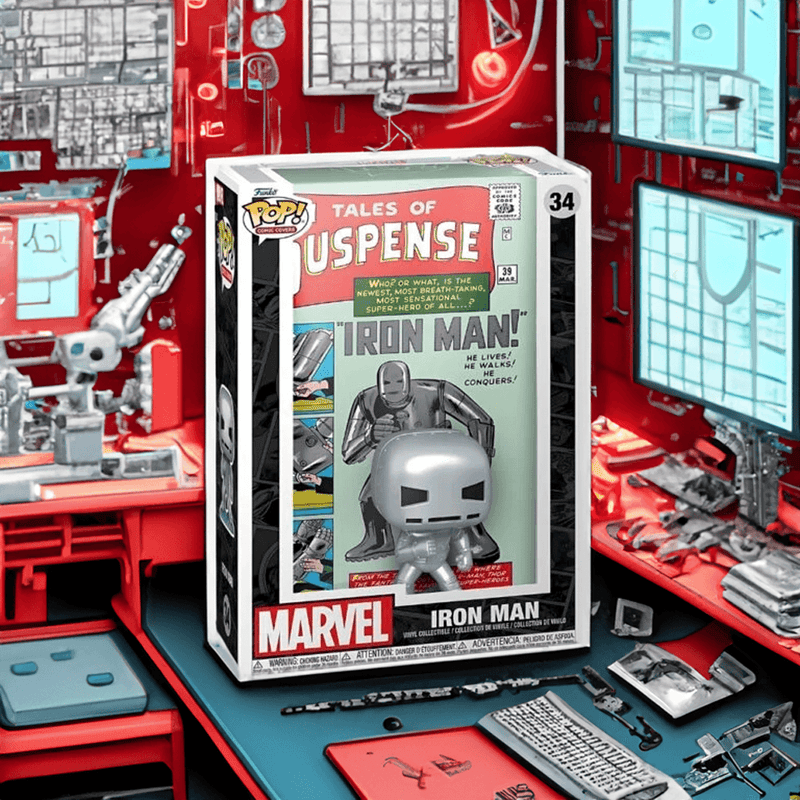 Treasured Journey of Tony Stark: The All-New 2023 Iron Man Funko Pop! Comic Cover Unveiled - PPJoe Pop Protectors