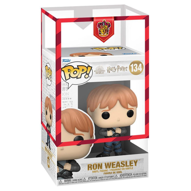 IN STOCK: Exclusive HP Anniversary Ron Funko Pop! with Gryffindor Sleeve - PPJoe Pop Protectors