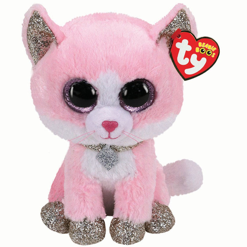 IN STOCK: TY Fiona: Sparkly Pink Cat Boo, Your Cuddly Companion! - PPJoe Pop Protectors