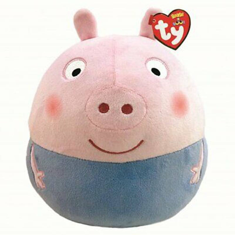 IN STOCK: TY George Pig 14" - Cuddly Companion for Peppa Pig Adventures! - PPJoe Pop Protectors