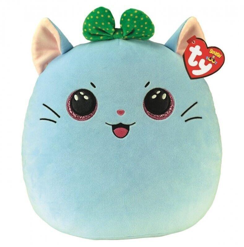 IN STOCK: TY Kirra Cat - Your new snuggle buddy awaits! Squish-a-Boo plush 10" with soft plush fur & vibrant colors. Fast delivery & excellent service. Add to your collection now! - PPJoe Pop Protectors